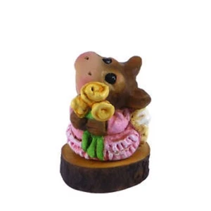 Wee Forest Folk - Figurine - Baby Hippo - Limited Edition - Forget-Me-Not - Picture 1 of 1
