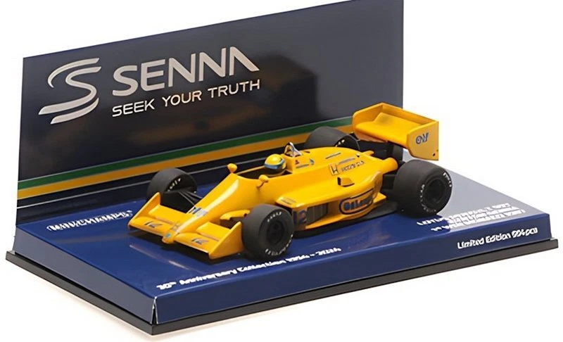 Lotus 99T Honda Winner GP Monaco 1987 Ayrton Senna Dir 1:43 MINICHAMPS 540873392 - Immagine 1 di 1