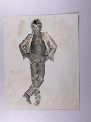 Rod Stewart Photo Original Vintage Black And White Press Promotion May 1984 - Image 1 of 4