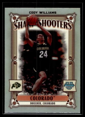 Cody Williams 2023-24 Bowman University Chrome Sharp Shooters Card #SS-10 - Image 1 of 2