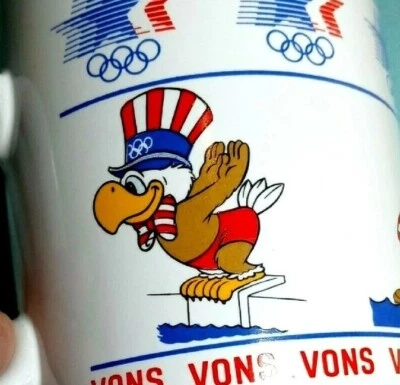 Los Angeles Summer Olympic Games w/Sam The Eagle Coffee Mug Cup Vintage 1980 - Image 1 of 4