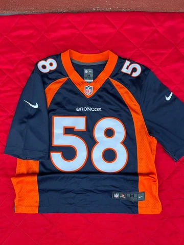 nike NFL medium denver broncos jersey 85 von miller away blue Cover