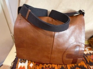 STRELLSON Suiza Bolso Hombre Messenger Cuero Auténtico Marrón 35cm - Imagen 1 de 12
