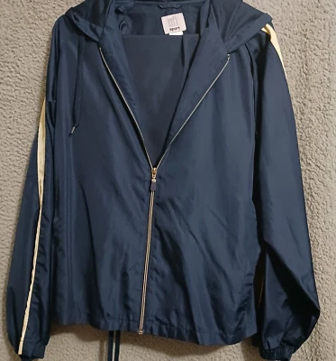 DE COLECCIÓN 90 AÑOS 90 AFI CORTAVIENTOS CONJUNTO CHAQUETA Y PANTALÓN MUJER AZUL MARINO/AMARILLO RAYAS TALLA. L Foto 1 de 3