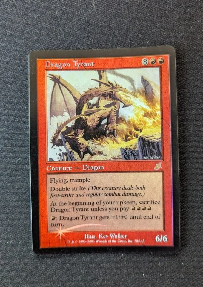Magic Mtg FOIL Scourge Dragon Tyrant   near mint - Image 1 of 1