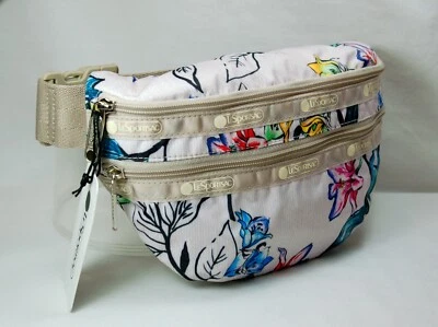 ¡¡¡El último!!!   NUEVO CON ETIQUETAS LeSportsac BOLSO DE CINTURÓN DIARIO "Flores nostálgicas" STK#B Foto 1 de 4