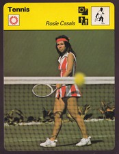 ROSIE CASALS Tennis Player Photo 1978 SPORTSCASTER CARD #29-11