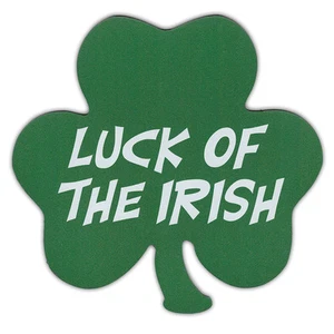 LUCK OF THE IRISH - Imán en forma de trébol - Ideal para el Día de San Patricio - Imagen 1 de 1