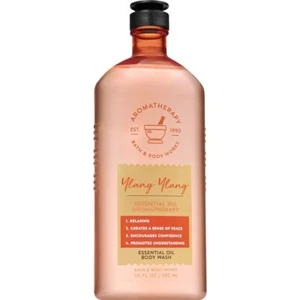 Lot of 4 BATH & BODY WORKS AROMATHERAPY YLANG YLANG BODY WASH ESSENTIAL OIL 10oz - Picture 1 of 3
