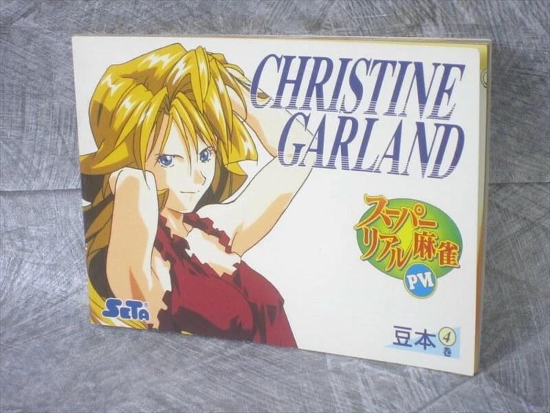 SUPER REAL MAHJONG PVI P6 Mamehon 4 CHRISTINE GUIRNALDA PC Art Fan Folleto limitado Foto 1 de 4