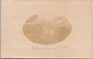 1908 RPPC Child With Dog 1908 Posted Dixie Washington State WA JG12 - Picture 1 of 2