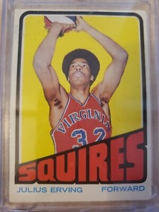 1972 Topps Basketball #195 Julius Erving Rookie Excellent condition 