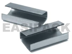 Sellos metálicos de flejado de bandas de palets manuales de 12 mm x 25 mm (semiabiertos) - Imagen 1 de 6