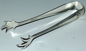 GORHAM PLYMOUTH PINZE DA ZUCCHERO ARGENTO STERLING 1900 ANTICHE PULITE NO MONOGRAMMA - Foto 1 di 5