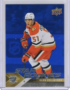 2024-25 Upper Deck Star Rookies Blue #10 Olen Zellweger RC - Picture 1 of 2