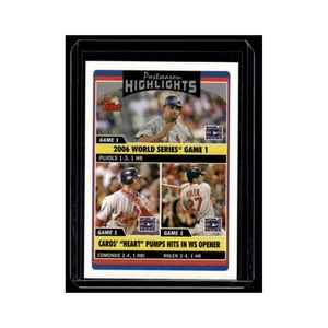 Pujols Edmonds Rolen 2006 Topps Updates Highlights #UH197 St. Louis Cardinals NM - Picture 1 of 3