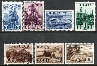 Russia Scott 817-823 CTO used 2021 cv $15.50 - Image 1 of 2