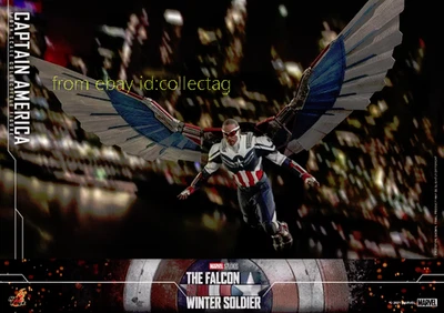 Acción Hot Toys Tms040 1/6 El Halcón y el Soldado de Invierno Capitán América Foto 1 de 4