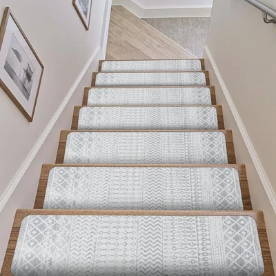 Escadas OJIA extra antiderrapantes para degraus de madeira 15 peças, 30"x8" escada interna... - Imagem 1 de 4