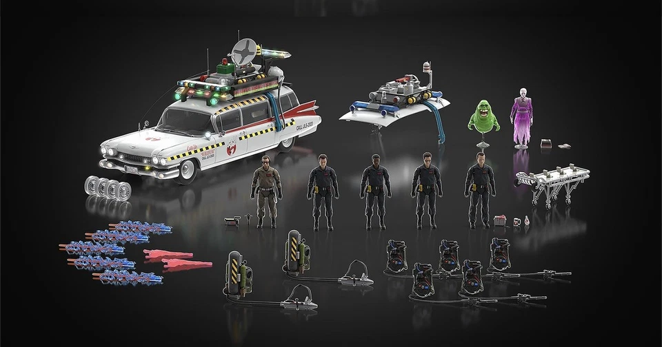 HASLAB GHOSTBUSTERS PLASMA ECTO-1 ANIVERSARIO EDICIÓN DE LUJO CON TODOS LOS NIVELES SIN USAR, EN CAJA Foto 1 de 4