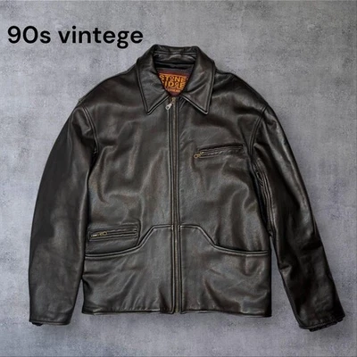 Chaqueta de cuero canadiense vintage años 90 ALDO negra S cuero genuino diseño clásico Foto 1 de 4