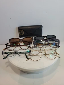 Lot/8 - 7-Designer Eyeglass Frames Warby R. Lauren K.Spade Oakley & Ray-Ban Case - Picture 1 of 19