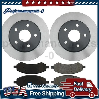 Front Disc Brake Pad Set Disc Brake Rotor for Dodge Dakota 2010-2010 - Image 1 of 4