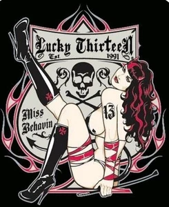 LADY LUCK  RAT ROD HOT ROD RAT FINK BIKER MOTORCYCLES TOOLS GUNS STICKER - Picture 1 of 1