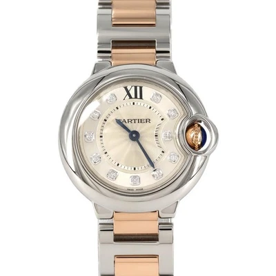 Authentic Cartier Ballon Bleu SM PG Combination 11P WE902030 SSxPG Quartz  #2... - Image 1 of 4