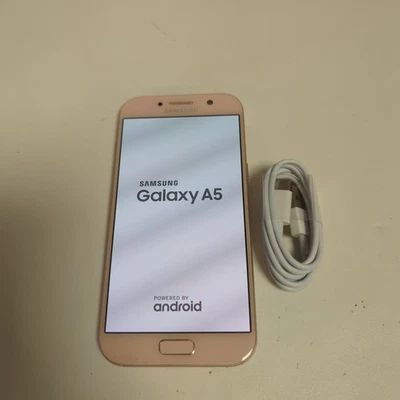 Samsung Galaxy A5 2017 32GB Pink 4G  Android Smartphone SM-A520F CRACKED BACK - Image 1 of 3