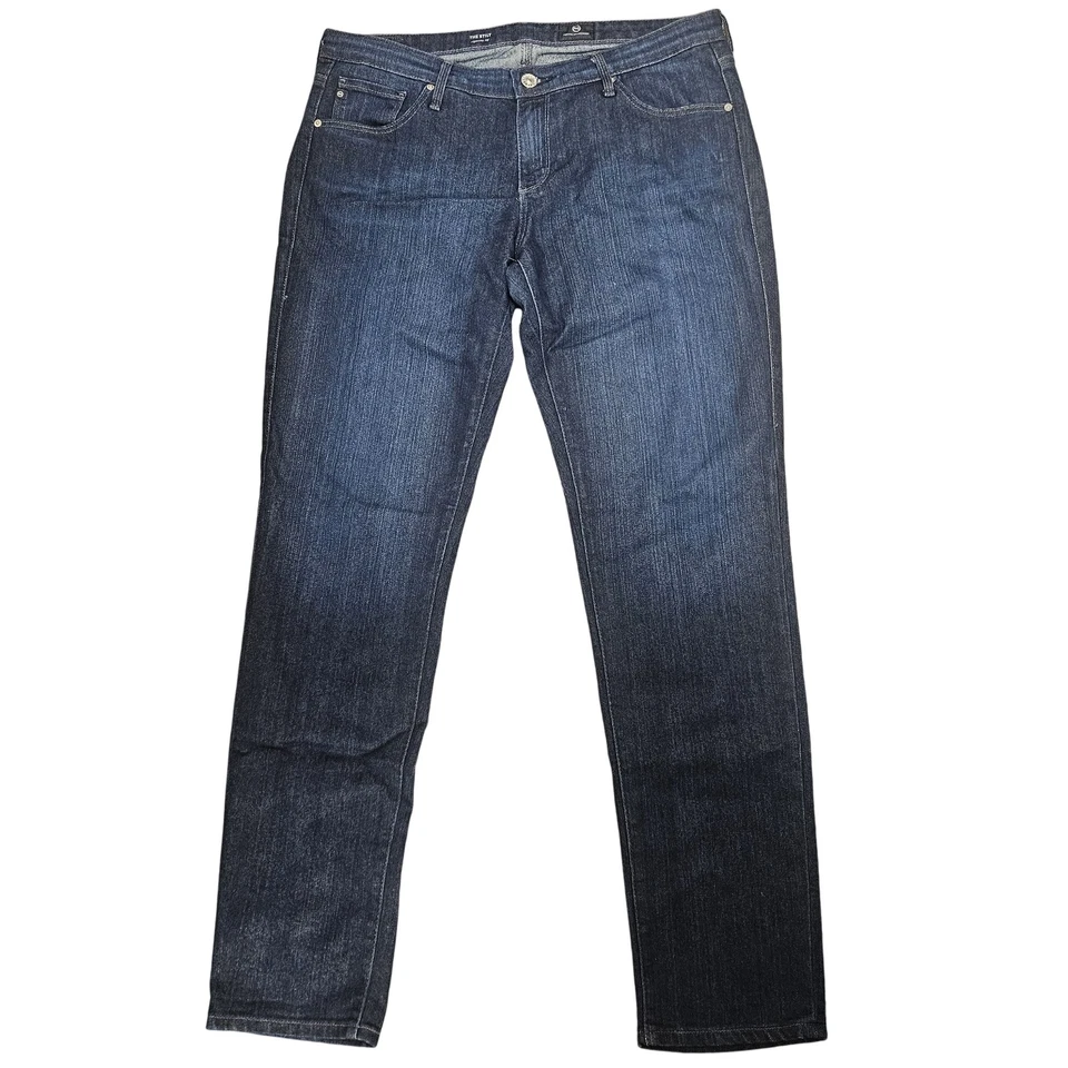 Pantalones de mezclilla AG Adriano Goldschmied para mujer 32R azul The Stilt Cigarette Leg Foto 1 de 4