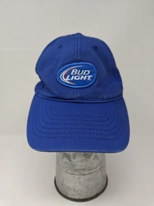 Bud Light Mütze Kappe Riemen hinten blau Papa Mütze bestickt Bier Werbung Herren - Bild 1 von 5
