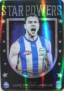 2025 AFL TEAMCOACH LUKE DAVIES-UNIACKE #SP-57 STAR POWERS SILVER NORTH MELBOURNE - Picture 1 of 2