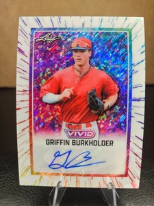 2025 Leaf Vivid Griffin Burkholder Auto #'d 5/5 - Bild 1 von 2