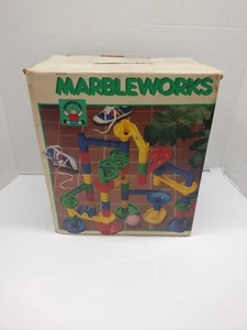 Vintage Discovery Toys Original MarbleWorks Murmelbahn Set 37 Teile mit Box - Bild 1 von 6