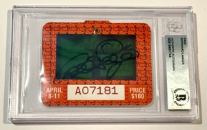 Bernhard Langer signed 1993 Masters Badge Augusta National golf beckett coa - Picture 1 of 12
