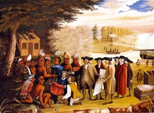 Edward Hicks Penns Trattato 1835 17"x 22" stampa artistica archivio - Foto 1 di 1