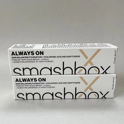Smashbox Always On Skin Balancing Foundation 1 fl oz F20-N x 2 - Image 1 of 4