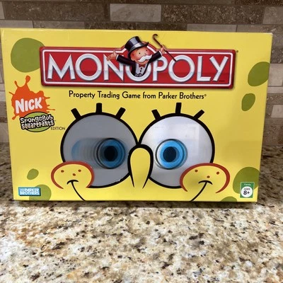 MONOPOLY SPONGEBOB SQUAREPANTS EDITION 2005 GAME MISSING 1 TOKEN & INSTRUCTIONS - Image 1 of 4