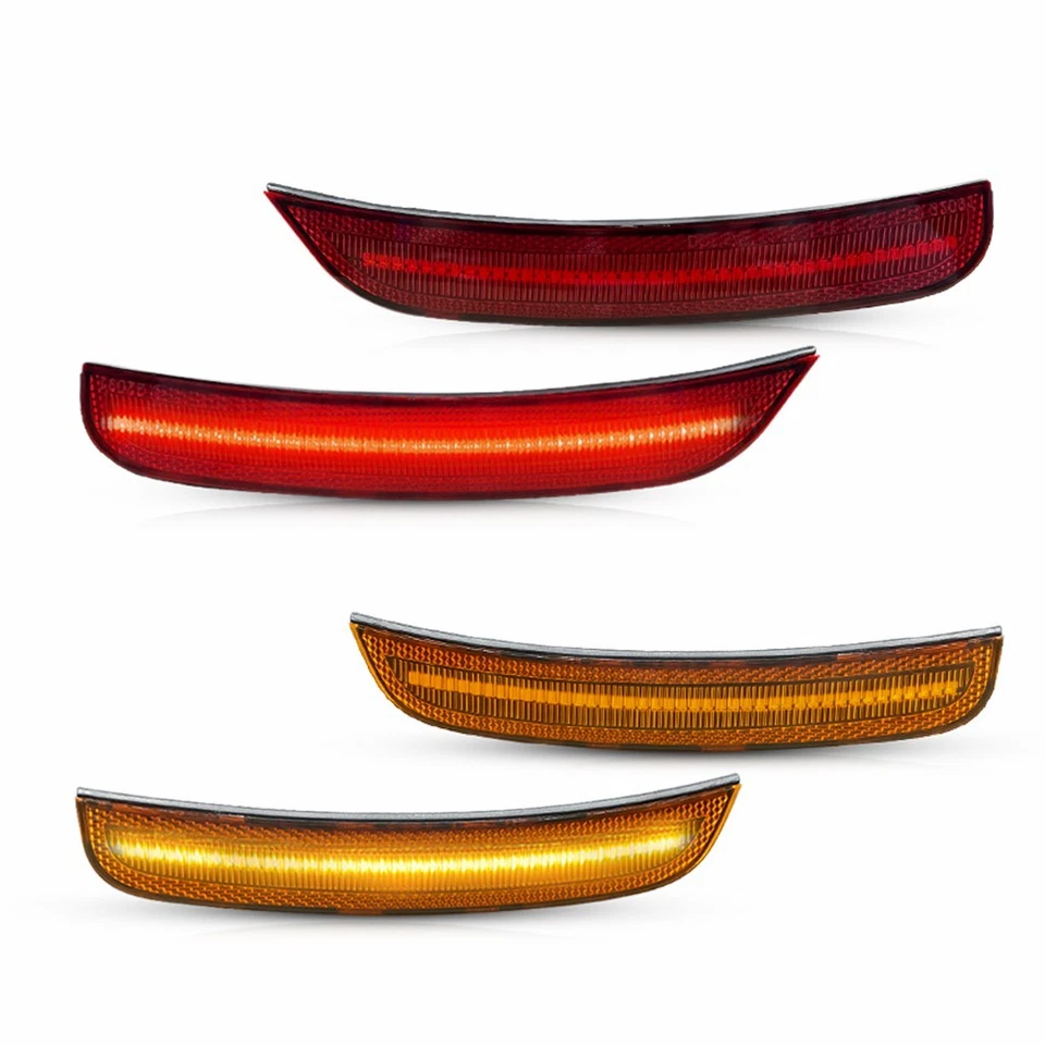 4x Luces LED laterales guardabarros delantero trasero rojo ámbar para Chrysler 300 M 2015-23 Foto 1 de 4