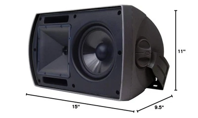 Klipsch AW-650 Indoor/Outdoor Speaker, Black (Pair) - Image 1 of 2