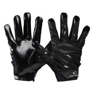 Cutters Gamer 6.0 Football Padded Receiver Gloves, Adult LARGE Black C-TACK GRIP - Picture 1 of 4