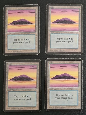 Island (A) x4 -Alpha Edition - HP Condition -MTG -FREE SHIPPING -Land - Image 1 of 2