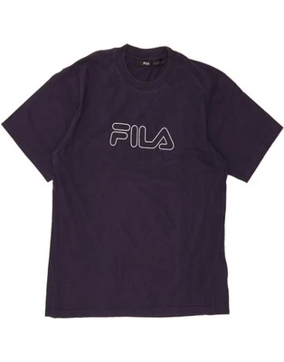 FILA Mens Graphic T-Shirt Top Large Navy Blue Cotton DX17 - Image 1 of 3