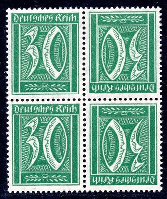 GERMANY 1921 K6 ** MNH per 2 in BLOCK OF FOUR SE-TENANT FLAWLESS (05840 - Image 1 of 2