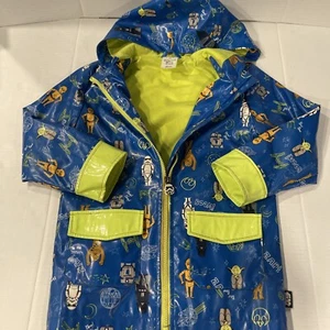 Star Wars Disney Store Rain Coat/Jacket Darth Vader/C3P0/Chewbacca/R2D2/Yoda 5-6 - Picture 1 of 7