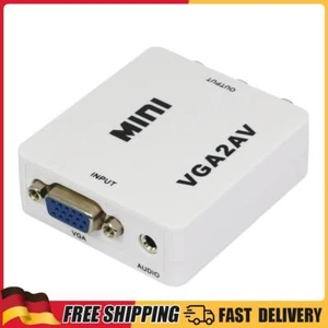 Premium-Computer VGA AV TV Composite Cinch S-Video Scan Konverter 1080p - Bild 1 von 4