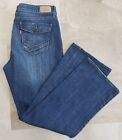 Levi's 525 Perfect Waist Flap Pocket Boot Cut Jeans Womens 16M Blue Mid Rise