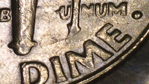 rare coin error dime missing letters on reverse Cover
