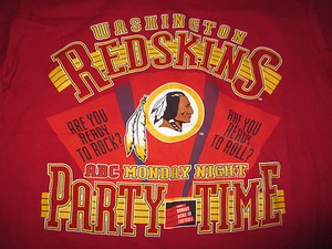 Vintage Nutmeg WASHINGTON REDSKINS ABC Monday Night Football (XL) T-Shirt - Bild 1 von 3
